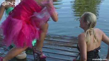 Beauty queens catfight in a lake - Cam 2 Screencap 64 on www.sinx.com