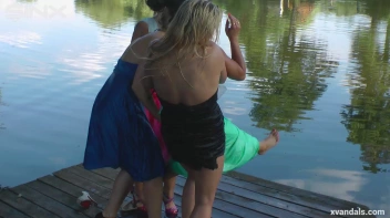 Beauty queens catfight in a lake - Cam 2 Screencap 66 on www.sinx.com