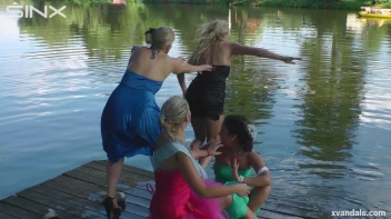 Beauty queens catfight in a lake - Cam 2 Screencap 68 on www.sinx.com