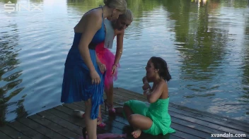 Beauty queens catfight in a lake - Cam 2 Screencap 70 on www.sinx.com