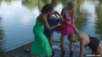 Beauty queens catfight in a lake - Cam 2 Screencap 74 on www.sinx.com
