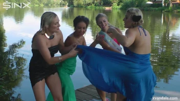 Beauty queens catfight in a lake - Cam 2 Screencap 78 on www.sinx.com