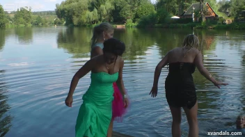 Beauty queens catfight in a lake - Cam 2 Screencap 80 on www.sinx.com