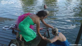 Beauty queens catfight in a lake - Cam 2 Screencap 82 on www.sinx.com