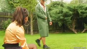 Freaky Flashers Gangbang Brunette Babe Screencap 2 on www.sinx.com