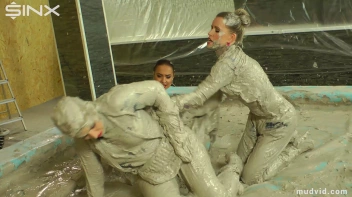 Messy girls double team hot blonde in mud wrestling catfight Screencap 37 on www.sinx.com