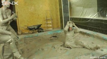 Messy girls double team hot blonde in mud wrestling catfight Screencap 65 on www.sinx.com