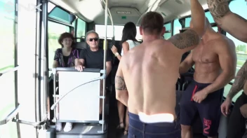 Blonde Twink Enjoys Gay Orgy On A Voyeuristic Bus Screencap 3 on www.sinx.com
