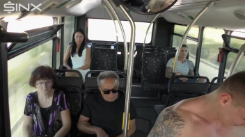 Blonde Twink Enjoys Gay Orgy On A Voyeuristic Bus Screencap 32 on www.sinx.com