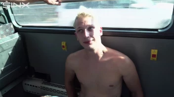 Blonde Twink Enjoys Gay Orgy On A Voyeuristic Bus Screencap 72 on www.sinx.com
