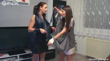 Lingerie Clad Cuties Heated Female Wrestling - Cam 2 Screencap 37 on www.sinx.com