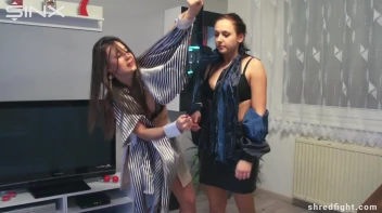 Lingerie Clad Cuties Heated Female Wrestling - Cam 2 Screencap 48 on www.sinx.com