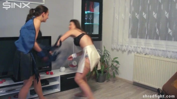 Lingerie Clad Cuties Heated Female Wrestling - Cam 2 Screencap 65 on www.sinx.com