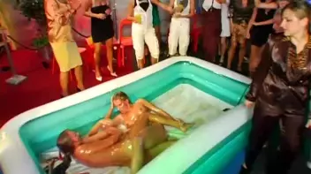 Wet and Messy Federation Of Oil Wrestling Screencap 44 on www.sinx.com