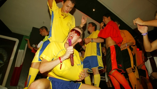 Our latest guys go crazy party is und...