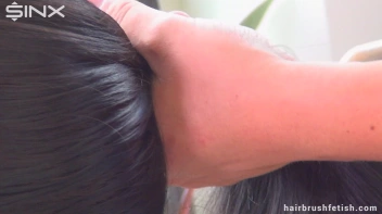 Sexy brunette gets her hair brushed to perfection Screencap 12 on www.sinx.com
