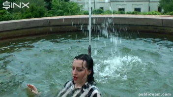 Hot Babe's Wet And Messy Outdoor Cool Down Screencap 17 on www.sinx.com