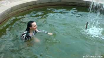 Hot Babe's Wet And Messy Outdoor Cool Down Screencap 23 on www.sinx.com