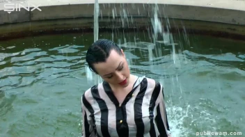 Hot Babe's Wet And Messy Outdoor Cool Down Screencap 28 on www.sinx.com