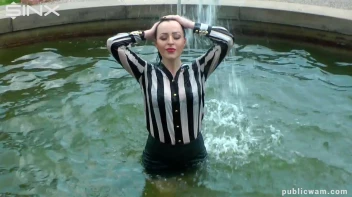 Hot Babe's Wet And Messy Outdoor Cool Down Screencap 30 on www.sinx.com