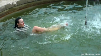 Hot Babe's Wet And Messy Outdoor Cool Down Screencap 31 on www.sinx.com