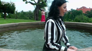 Hot Babe's Wet And Messy Outdoor Cool Down Screencap 7 on www.sinx.com