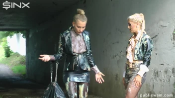 Cuties Food Fight On The Way To Work -Part 1 Screencap 17 on www.sinx.com