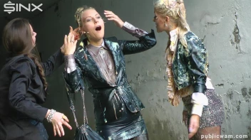 Cuties Food Fight On The Way To Work -Part 1 Screencap 19 on www.sinx.com