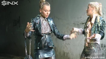 Cuties Food Fight On The Way To Work -Part 1 Screencap 20 on www.sinx.com