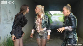 Cuties Food Fight On The Way To Work -Part 1 Screencap 24 on www.sinx.com