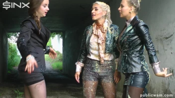 Cuties Food Fight On The Way To Work -Part 1 Screencap 25 on www.sinx.com