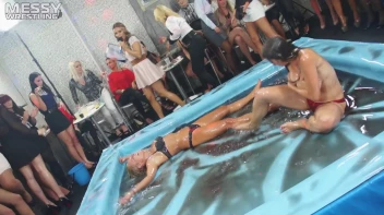 Messy Wrestling: Cuties In Panties Take Shots In The Slop!  Badass Babes Bring It! Screencap 88 on www.sinx.com