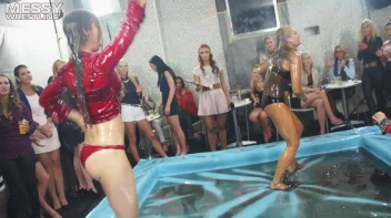 Messy Wrestling: Cuties In Panties Take Shots In The Slop!  Badass Babes Bring It! Screencap 14 on www.sinx.com