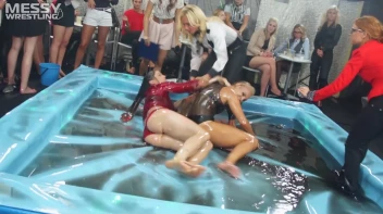 Messy Wrestling: Cuties In Panties Take Shots In The Slop!  Badass Babes Bring It! Screencap 28 on www.sinx.com