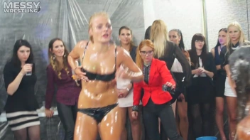 Messy Wrestling: Cuties In Panties Take Shots In The Slop!  Badass Babes Bring It! Screencap 79 on www.sinx.com