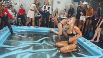 Messy Wrestling: Cuties In Panties Take Shots In The Slop!  Badass Babes Bring It! Screencap 83 on www.sinx.com