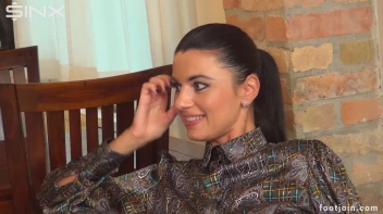 Footjob Leaves Her With Jizz Covered Toes Screencap 3 on www.sinx.com