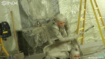 Bitch boss lady and her assistant in a messy catfight Screencap 22 on www.sinx.com