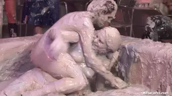 Eurobabe Cheetah Rolls Around In The Mud Screencap 56 on www.sinx.com