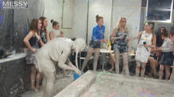 Messy Wrestling: Blonde Bombshells Rock The Ring And Get Their Mud On! Screencap 34 on www.sinx.com