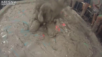Messy Wrestling: Blonde Bombshells Rock The Ring And Get Their Mud On! Screencap 44 on www.sinx.com