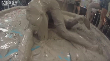 Messy Wrestling: Blonde Bombshells Rock The Ring And Get Their Mud On! Screencap 45 on www.sinx.com