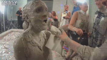 Messy Wrestling: Blonde Bombshells Rock The Ring And Get Their Mud On! Screencap 50 on www.sinx.com