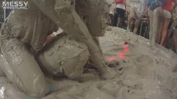 Messy Wrestling: Blonde Bombshells Rock The Ring And Get Their Mud On! Screencap 59 on www.sinx.com