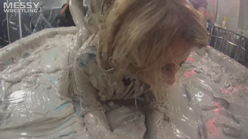 Messy Wrestling: Blonde Bombshells Rock The Ring And Get Their Mud On! Screencap 8 on www.sinx.com