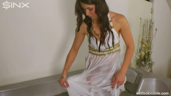 Sexy Brunette Flaunts Her Wetlook Screencap 19 on www.sinx.com