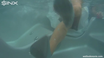 Sexy Brunette Flaunts Her Wetlook Screencap 35 on www.sinx.com