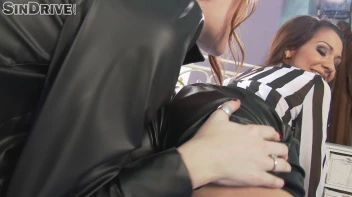 Misha Cross vs. Samia Duarte - We Leather Up! (Leather Lesbos Go Boss Hog With Rim Jobs & Beyond) Screencap 40 on www.sinx.com