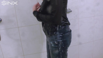 Cutie Covers Herself In Cream Before Showering Screencap 84 on www.sinx.com