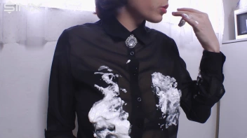 Cutie Covers Herself In Cream Before Showering Screencap 12 on www.sinx.com